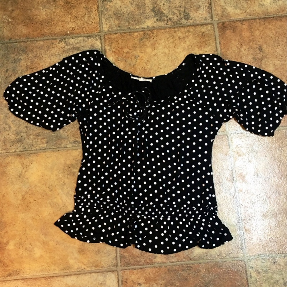 Almost Famous Polka Dot Top